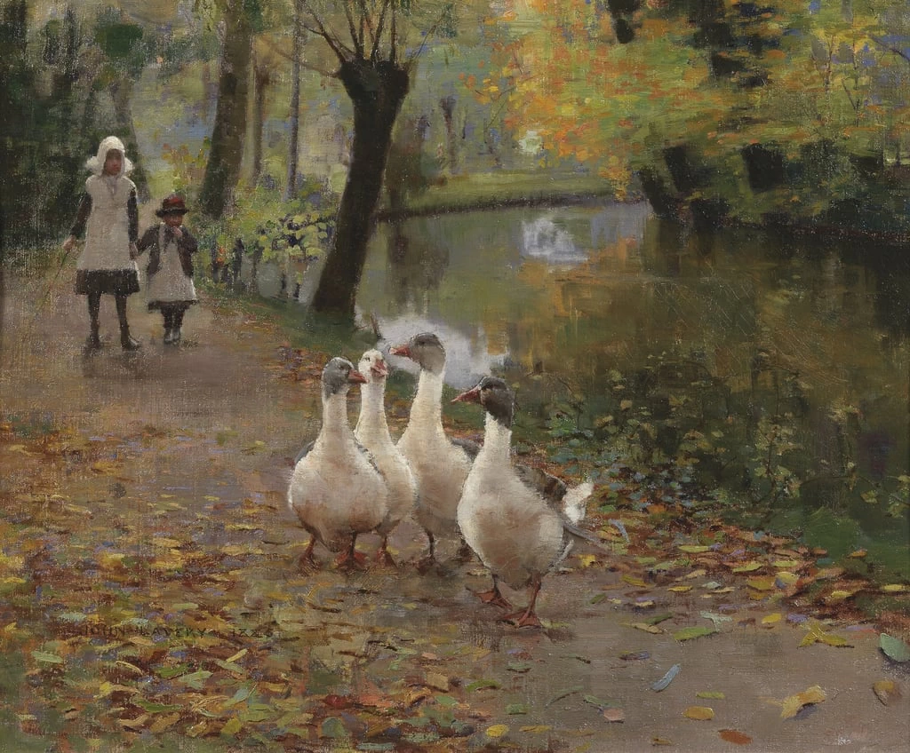 Le oche, 1885 - The Fine Art Society, London